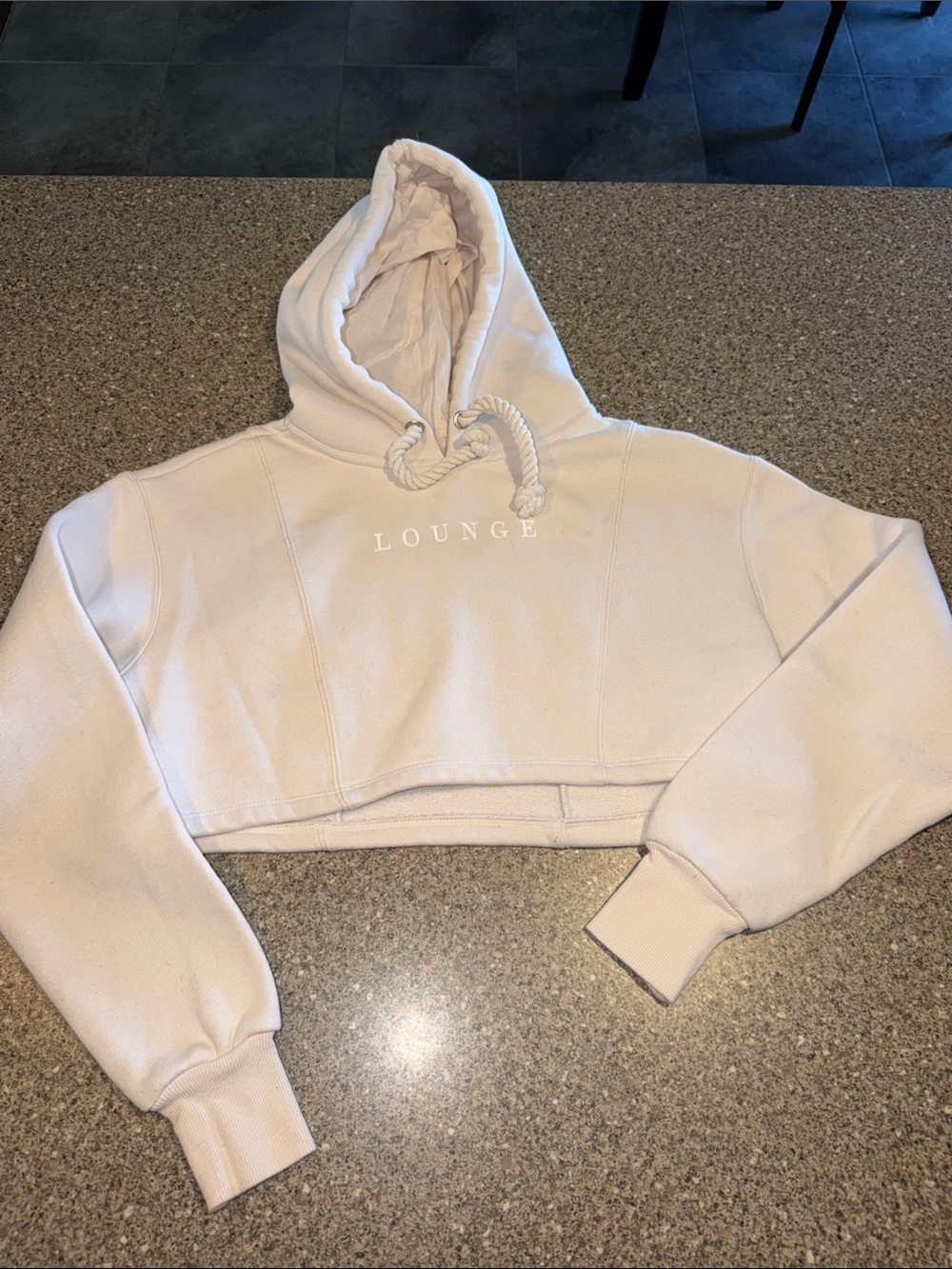 Lounge Apparel cropped hoodie